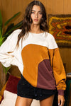 Fall Skies Patchwork Pullover