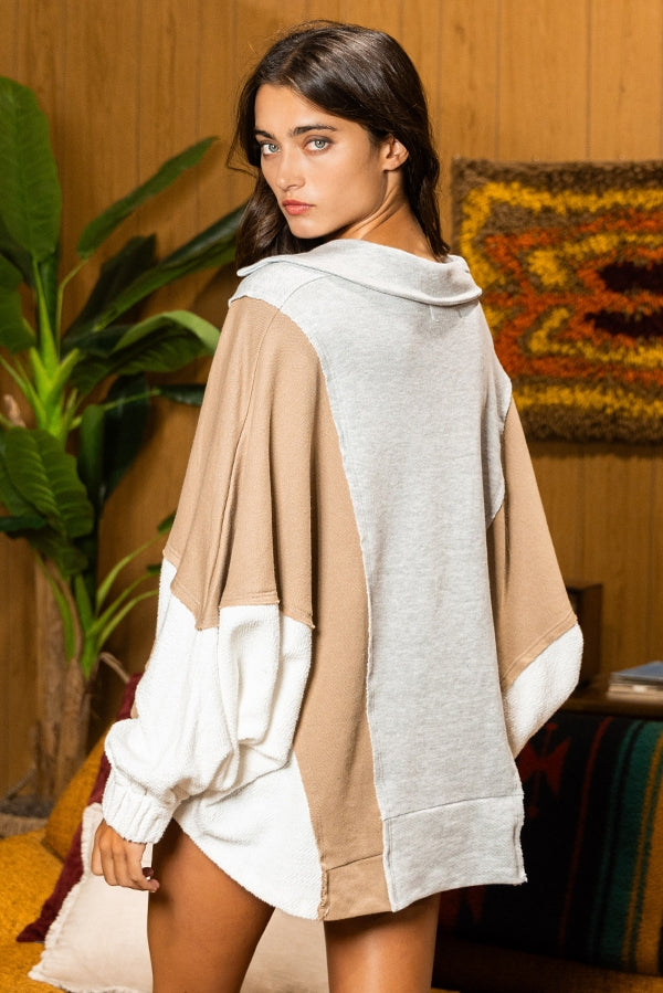 Neutral Bliss Oversized Top