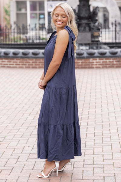 One Last Time Navy Maxi Dress