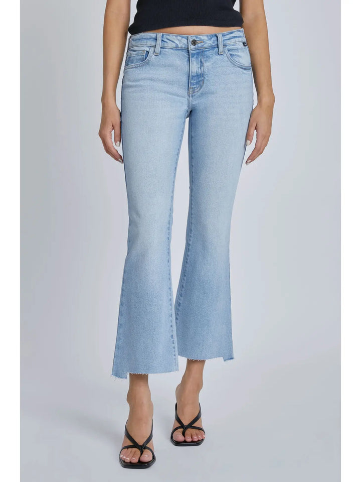 Jenna Mid-Rise Crop Flare Jeans