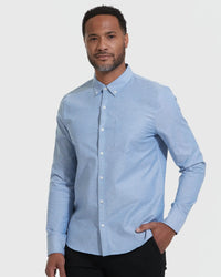 Long Sleeve Button Up Shirt | Stretch Oxford