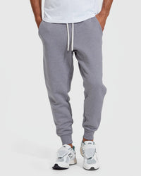 Joggers | Fleece French Terry | Heather Gray