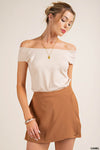 Camel Charm Wrap Skort