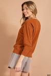 Horizon Outseam V-Neck Rust