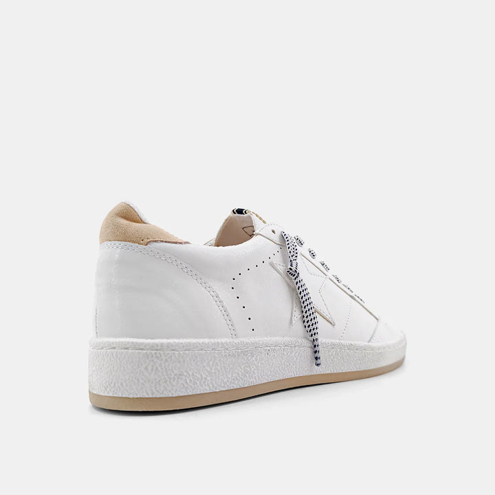 Paz Sand Suede Low Top Sneakers