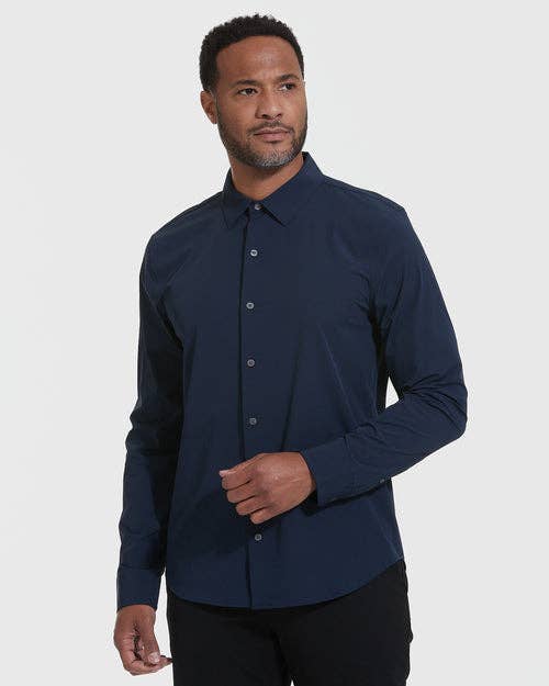 Dress Shirt | Performance Lightweight | Navy