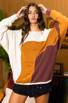 Fall Skies Patchwork Pullover