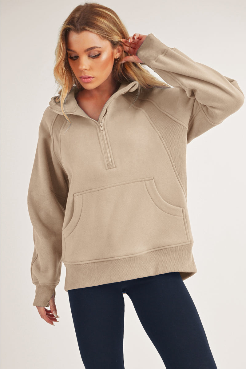 Drea Long Half-Zip Hoodie