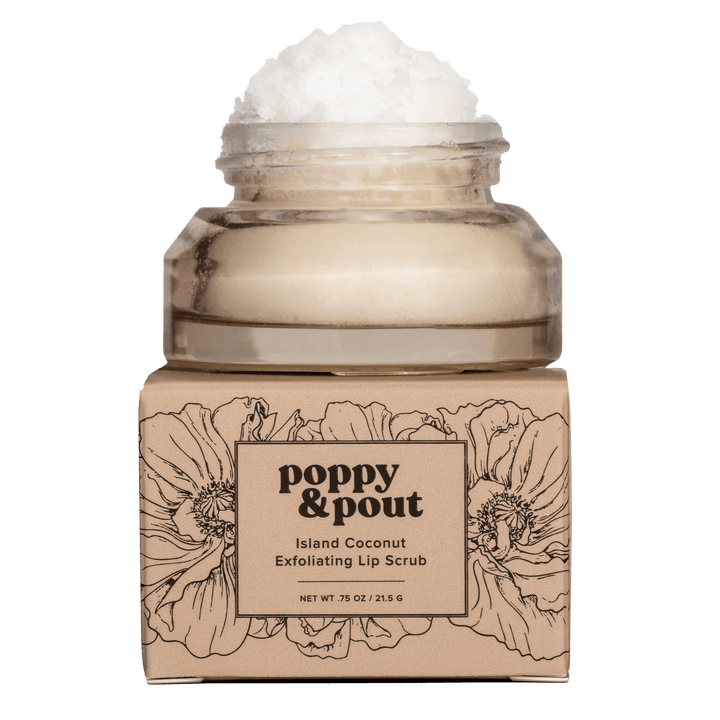 Poppy & Pout Lip Scrub Island Coconut