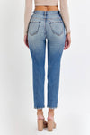 Harper High-Rise Distressed Mom Jeans