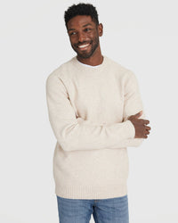 Sweater | Crew Neck | Heather Oatmeal