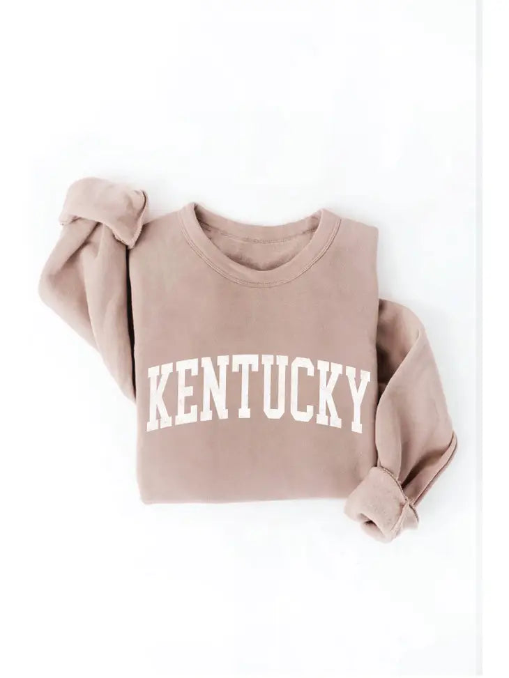 Kentucky Graphic Sweatshirt Tan