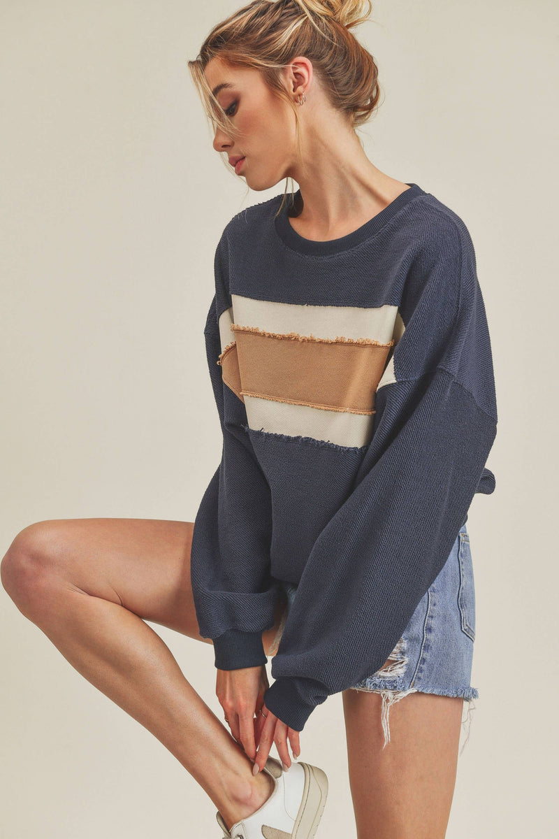 Winnie Color Block Pullover