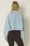 Make You Feel Pretty Cropped Denim Jacket