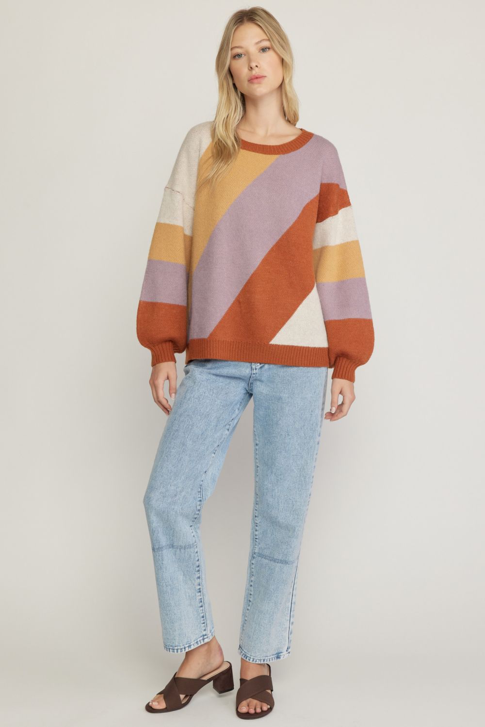 Better Than Words Colorblock Sweater