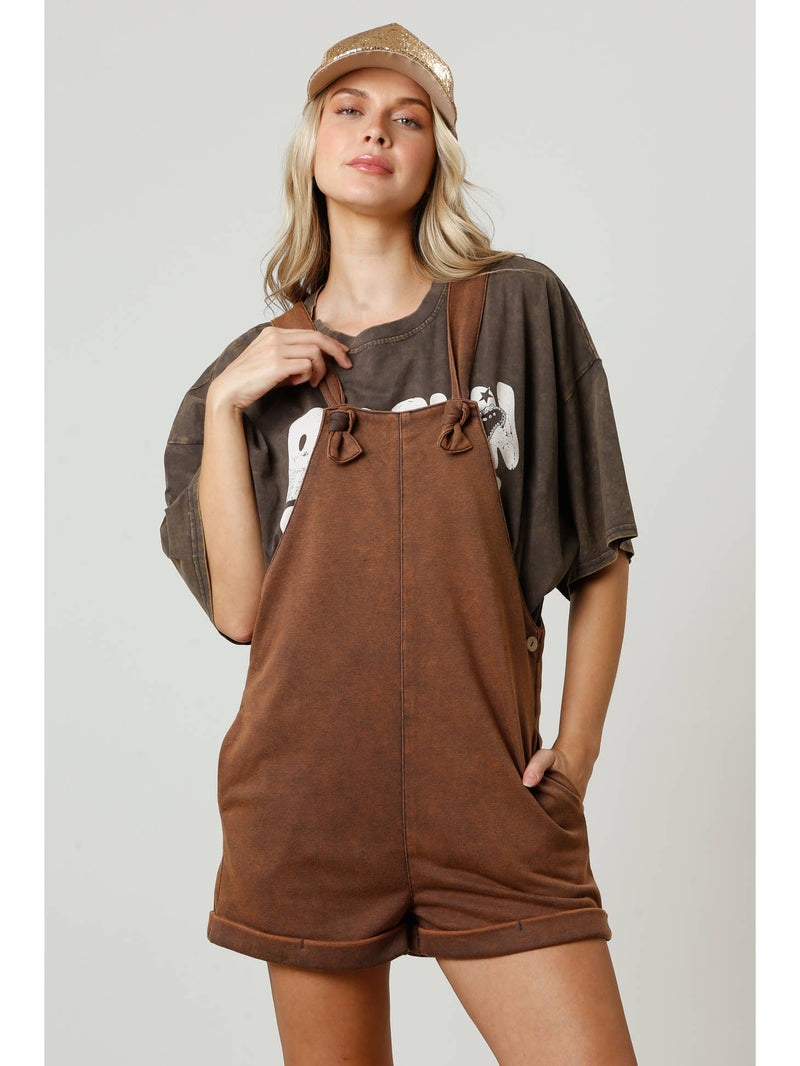 Timeless Daze Mineral Romper Brown