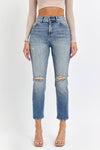 Harper High-Rise Distressed Mom Jeans