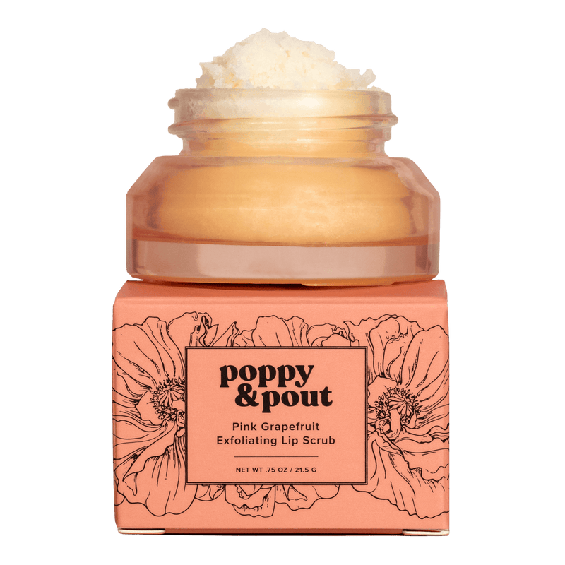 Poppy & Pout Lip Scrub Pink Grapefruit