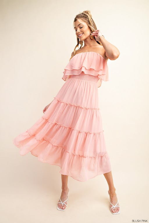 Love To See It Dress Blush Pink