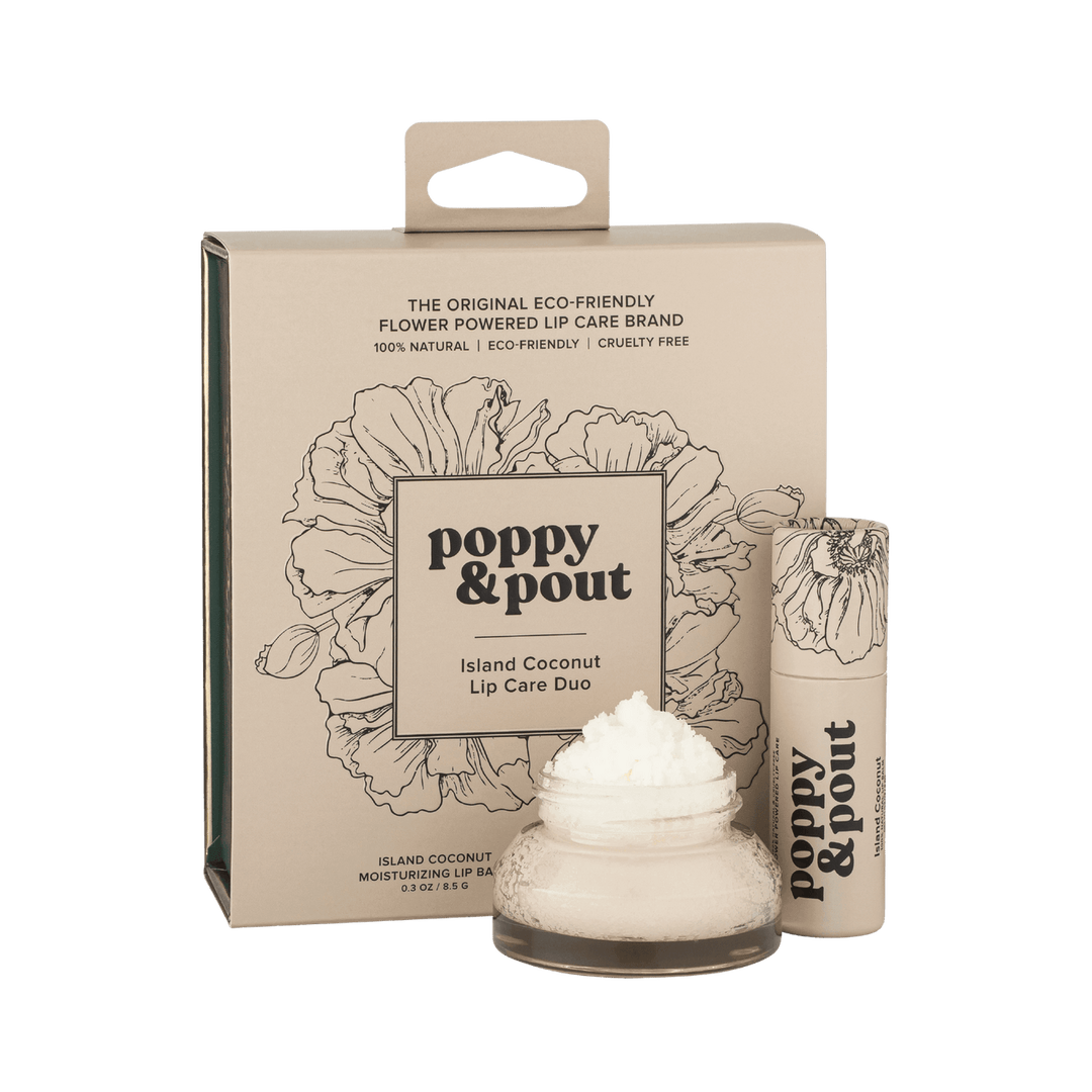 Poppy & Pout Lip Care Duo Island Coconut
