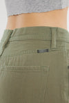 Claire High Rise Straight Jeans Olive