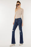 Liv Button Fly Flare Jeans