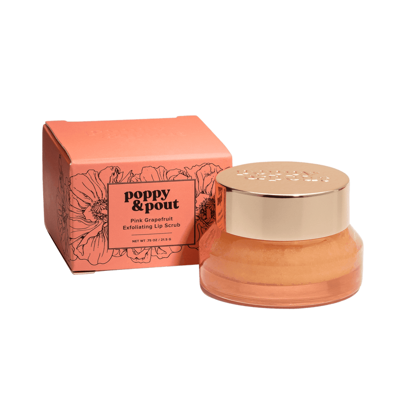 Poppy & Pout Lip Scrub Pink Grapefruit