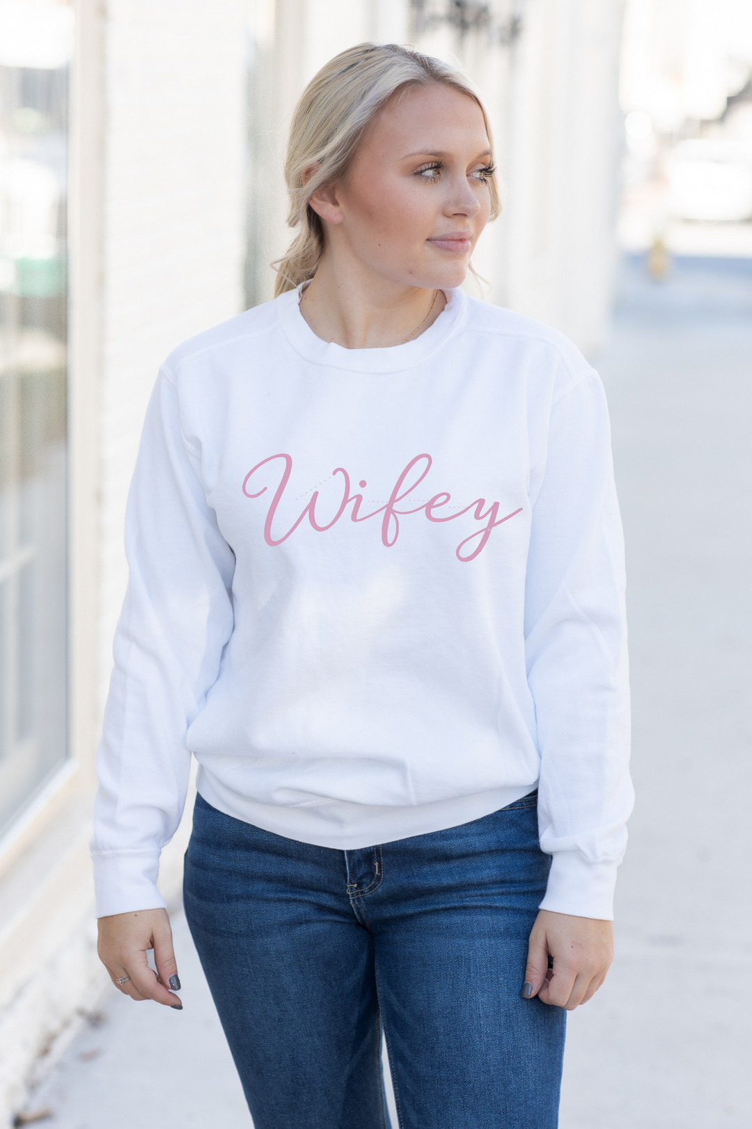 Wifey Script Sweatshirt