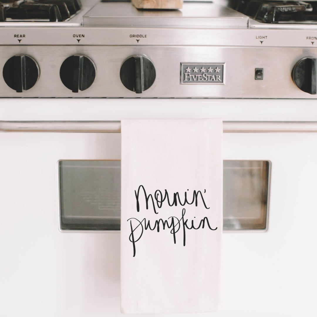 "Morning Pumpkin" Tea Towel