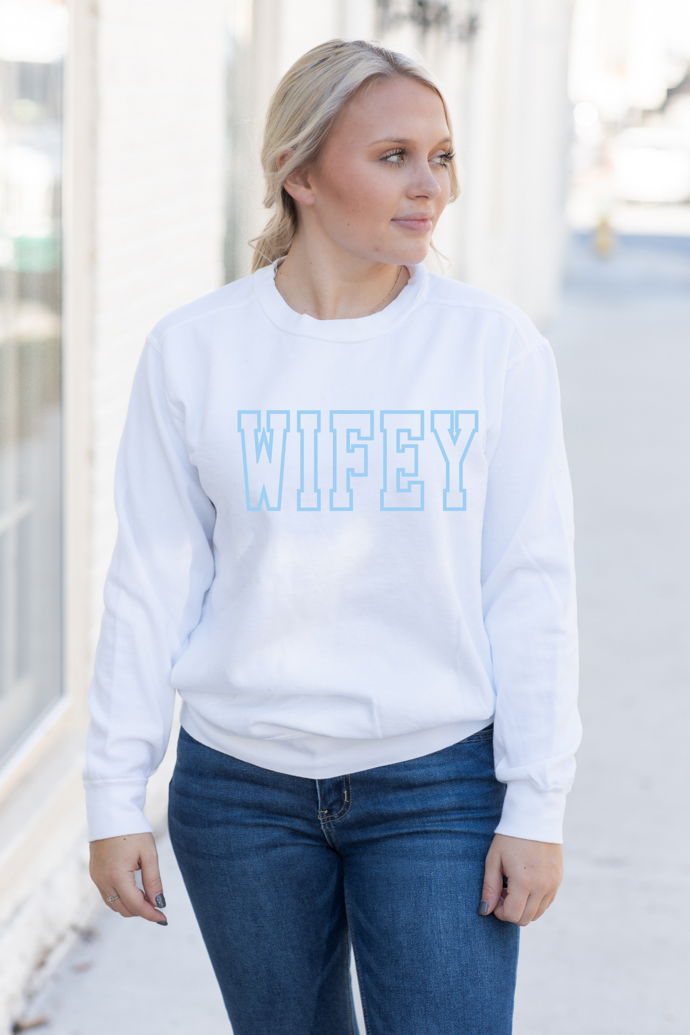 Wifey Varsity Sweatshirt