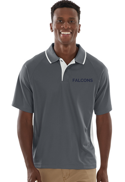 MEN'S COLOR BLOCKED WICKING POLO