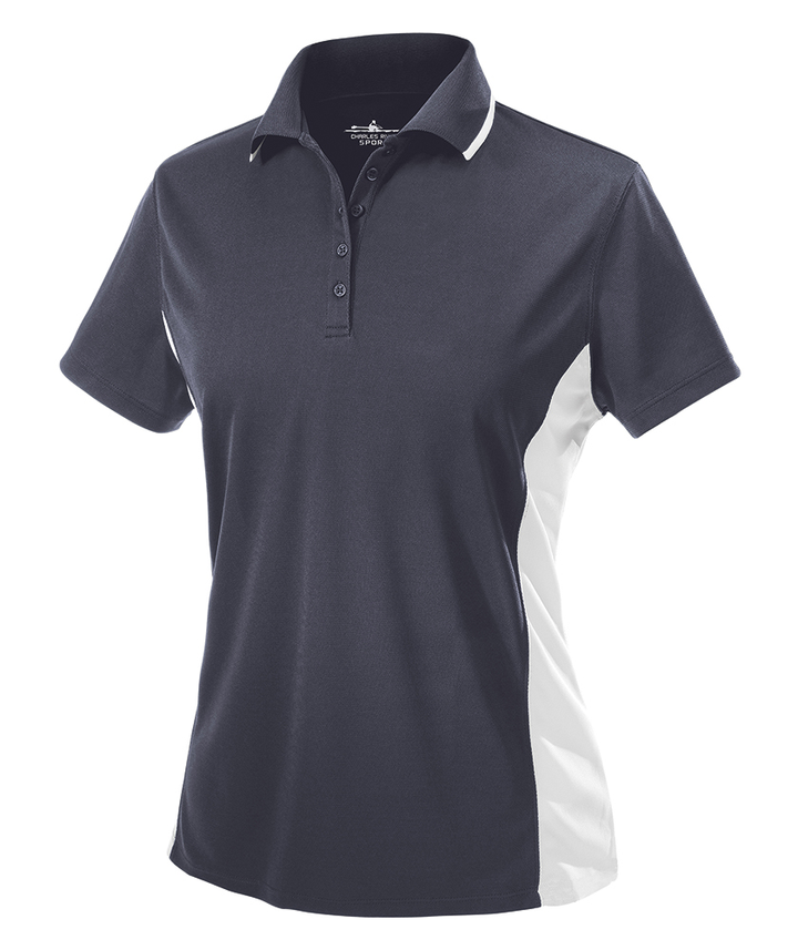 WOMEN'S COLOR BLOCKED WICKING POLO