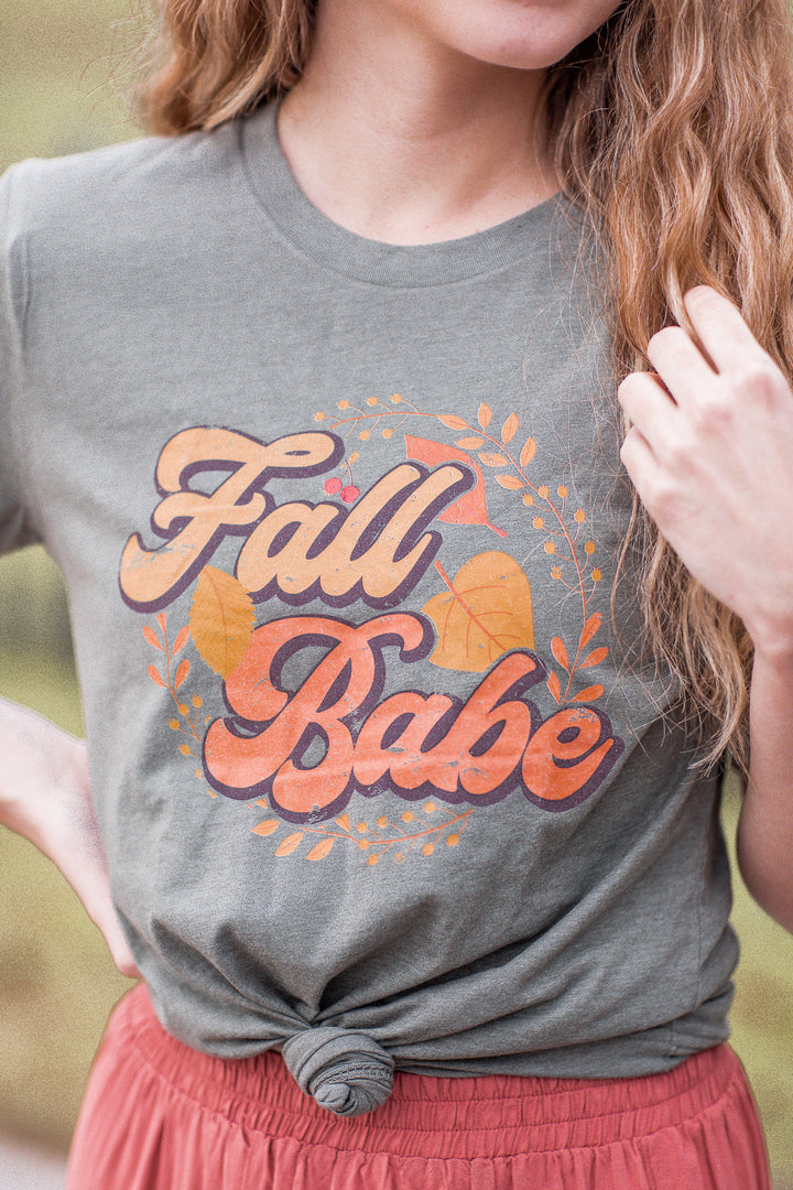 "Fall Babe" Short Sleeve Graphic Tee
