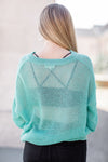 Melinda V-Neck Knit Sweater Jade