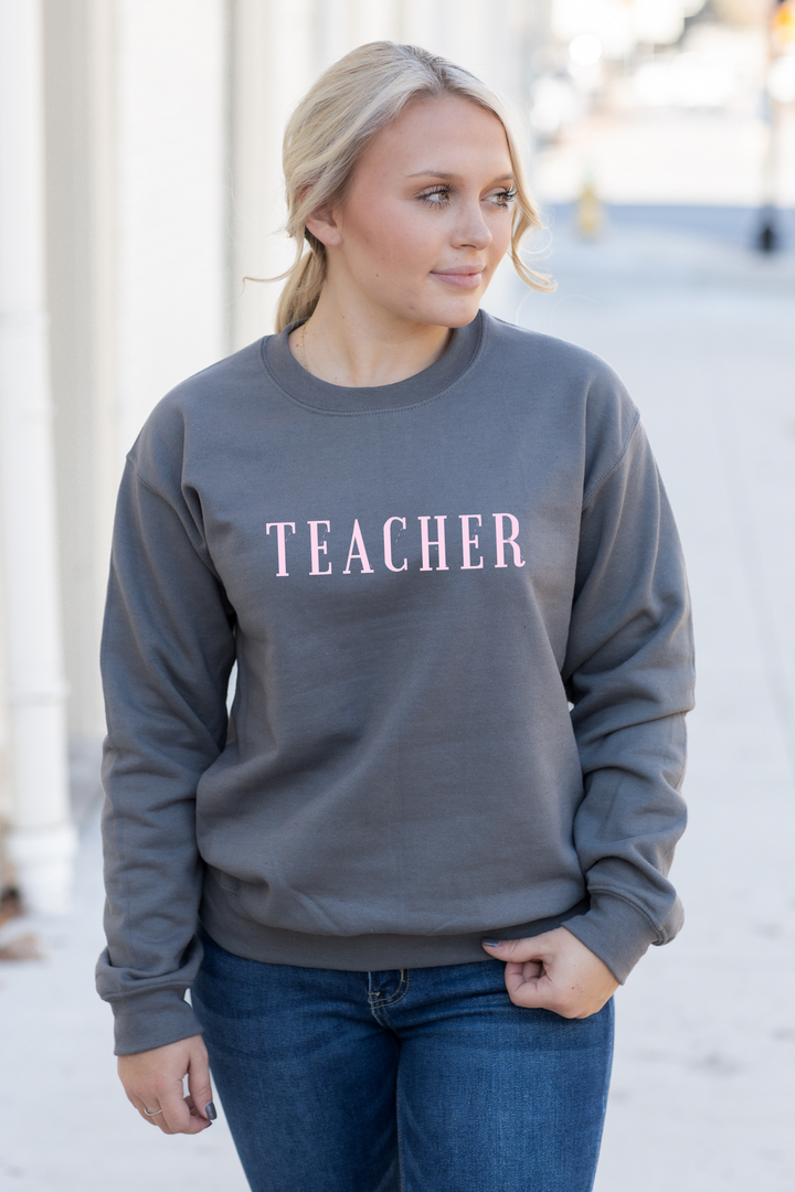 Teacher Serif Sweatshirt