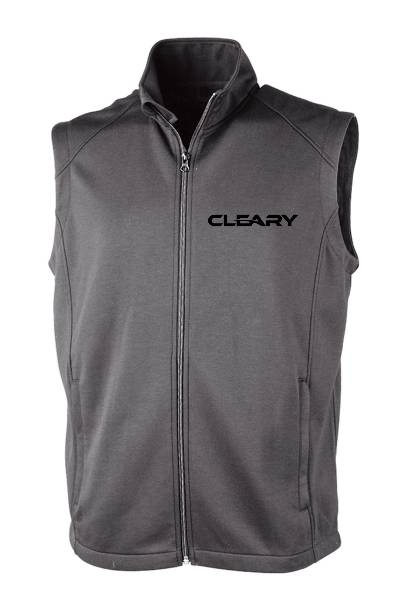 Cleary's Men's Seaport Full Zip Performance Vest Grey
