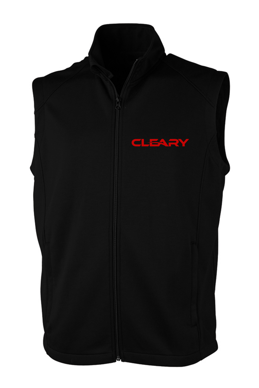 Cleary's Men's Seaport Full Zip Performance Vest Black