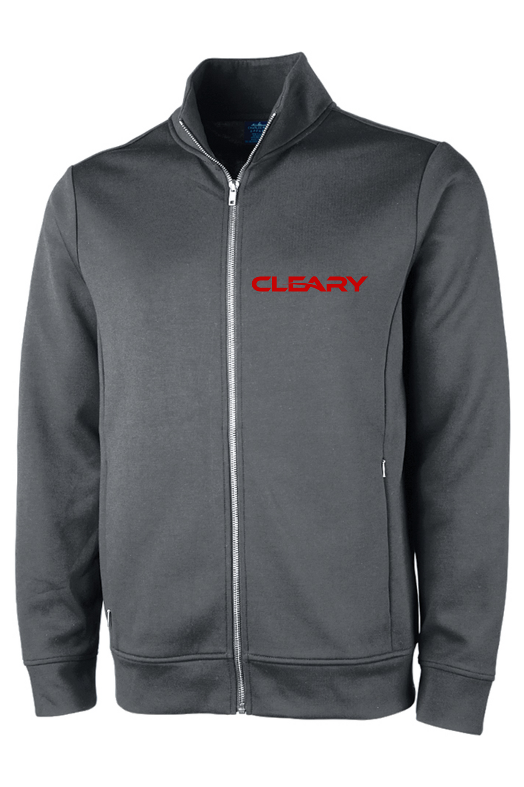Cleary's Men's Seaport Full Zip Performance Jacket Grey
