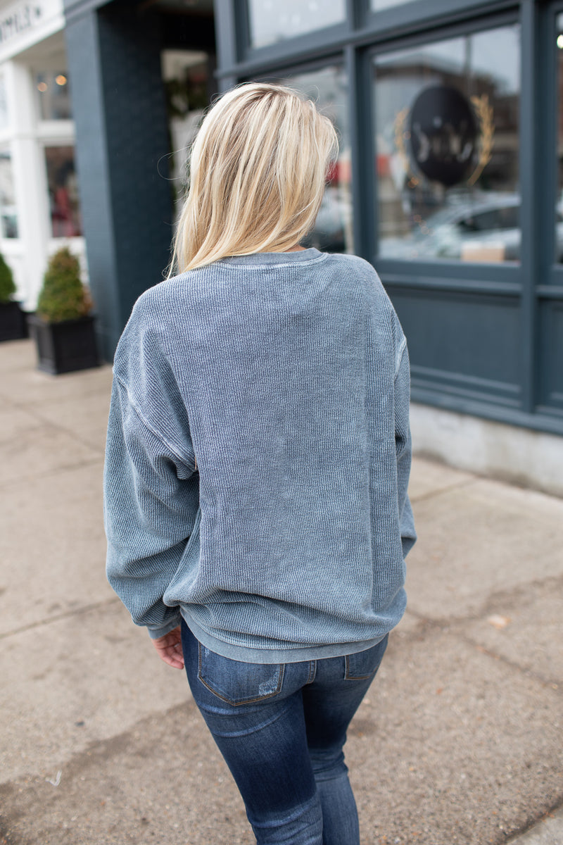 Camden Crew Sweatshirt Denim