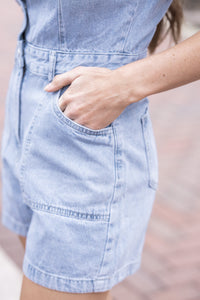 Thought You Should Know Denim Romper