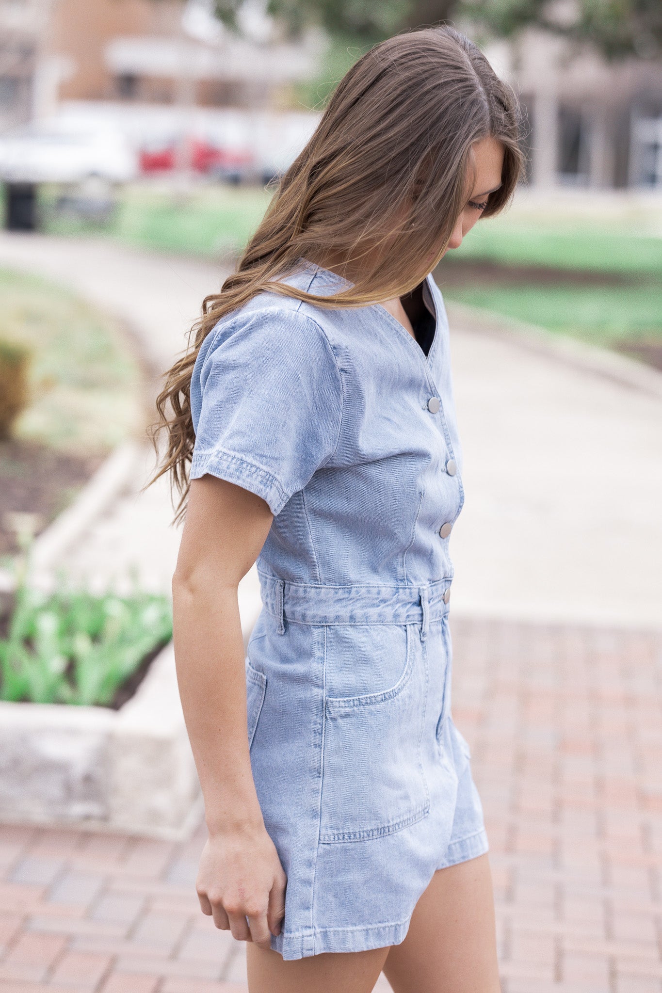 Thought You Should Know Denim Romper