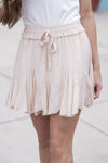 Serena Ruffle Skirt Champagne