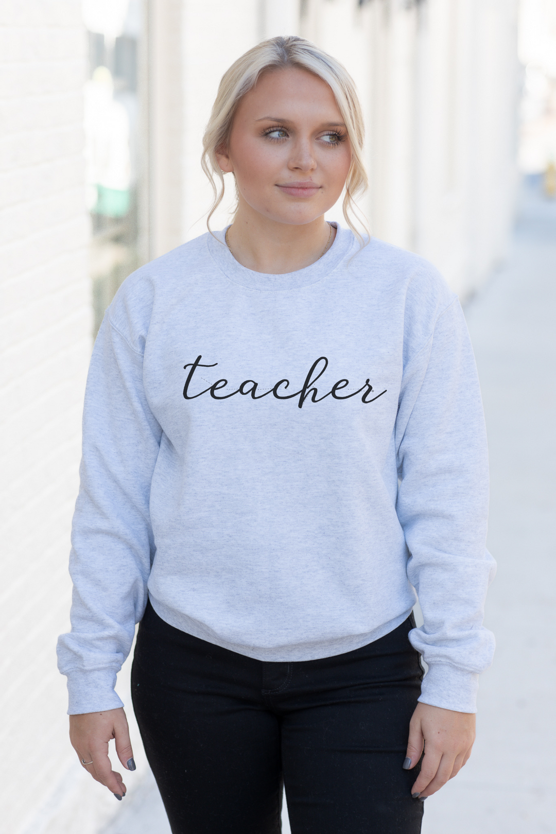 Teacher Script Sweatshirt