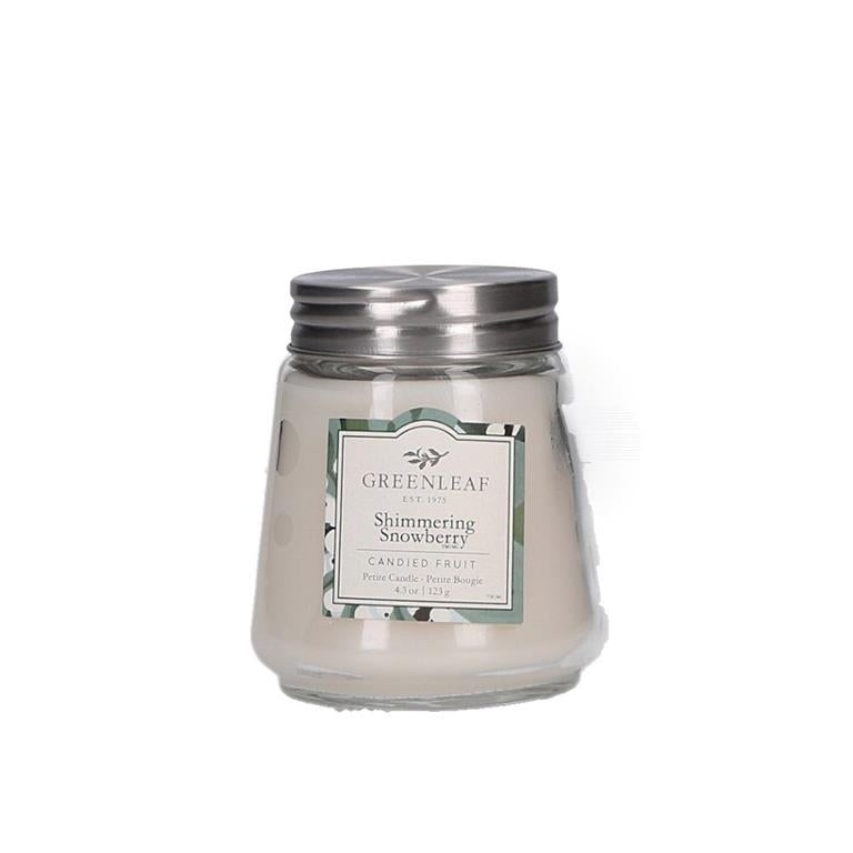 Shimmering Snowberry Petite Candle