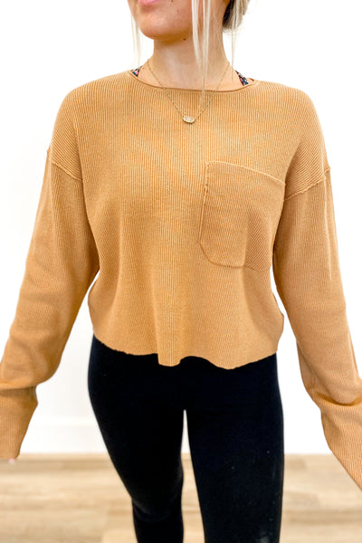 The Best Decision Sweater Top Taupe