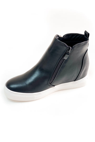 “Arden” Wedge Sneakers Black