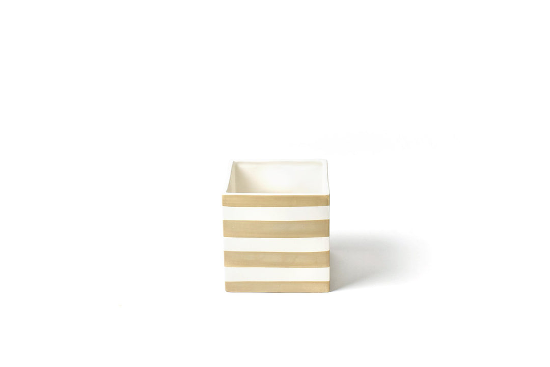 Neutral Stripe Medium Mini Nesting Cube