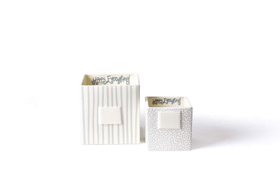 Stone Stripe Mini Nesting Cube Medium
