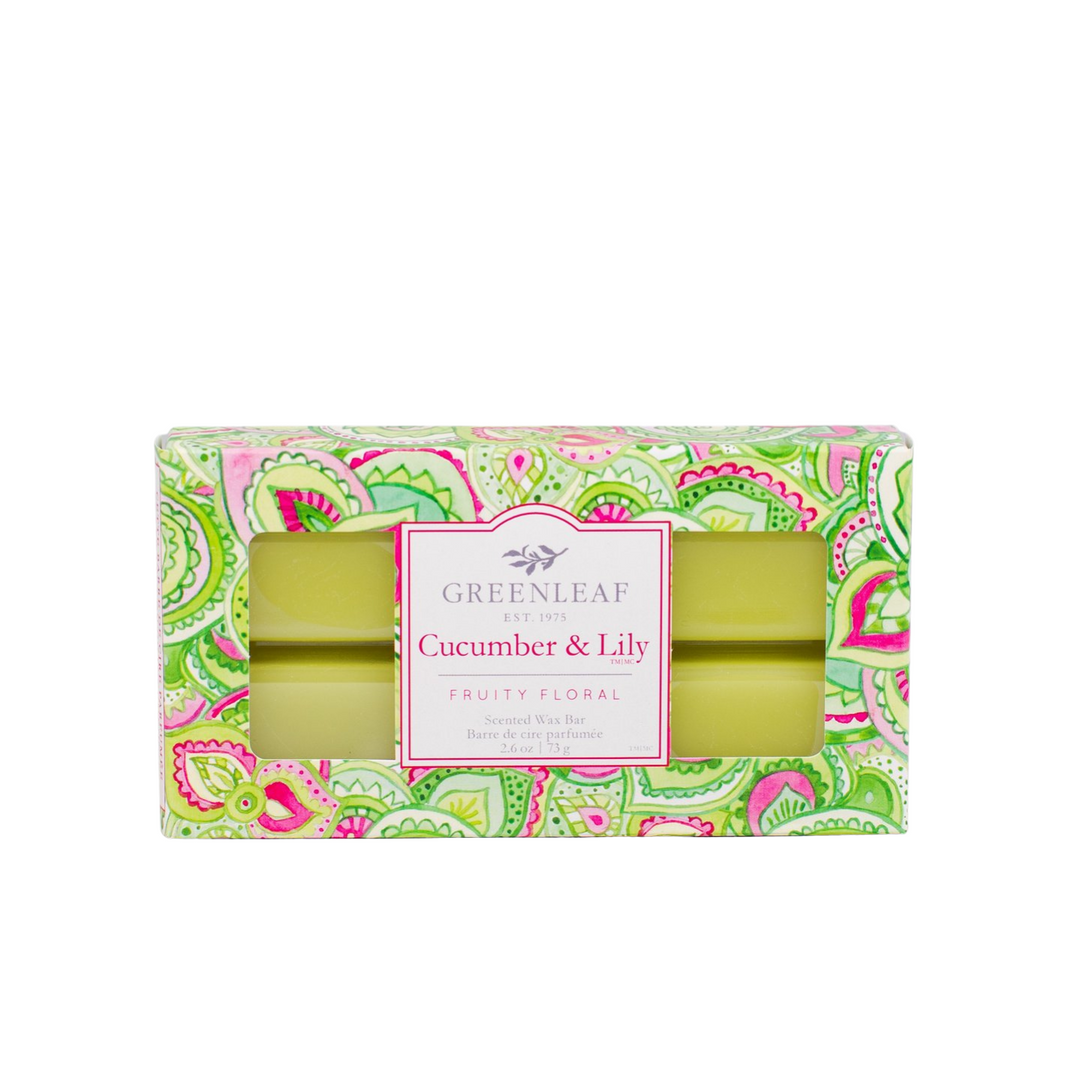 Scented Wax Bar - Cucumber & Lily