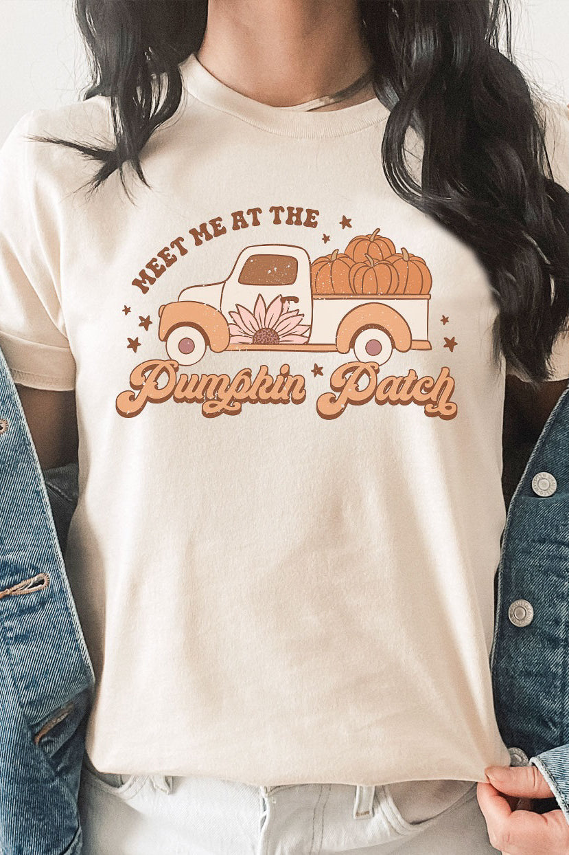 Retro Pumpkin Truck Graphic Tee